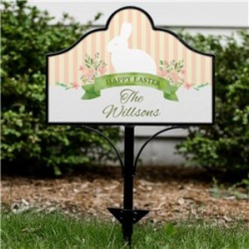 Personalized Happy Easter Magnetic Sign by Gifts For You Now