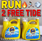 TWO F-R-E-E Tide BIG BOTTLES GO GO GO