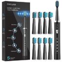 PHYLIAN Sonic Electric Toothbrush for Adults - High Power Rechargeable Toothbrushes, 5 Modes, 3 Hours Fast Charge for 60 Days,...