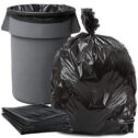 Plasticplace 55 Gallon Trash Bags ? 1.5 Mil ? Black Garbage Bags 38