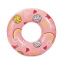 Play Day Inflatable Sweets Swim Tube Pool Float, Pink, for Kids and Adults, Unisex