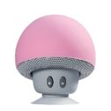 Portable Small Head Wireless Bluetooth Speaker Silicone Suction Cup Speaker (Pink)