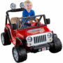 Power Wheels Jeep Wrangler 12-Volt Battery-Powered Ride-On, Red