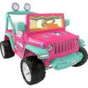 Power Wheels Rainbow Unicorn Jeep Wrangler Ride-on Toy, 12 V, Max Speed: 5 mph