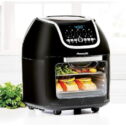 PowerXL Black Vortex Air Fryer Pro Plus, boasting a 10-quart capacity and 1700 watts