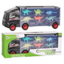 Powiller Dinosaur Toys, 12 Pcs Dinosaur Transporter Truck Carrycase for Cars Play Set Carrier Mini Dinosaur Carrier Trucks Toy Car...