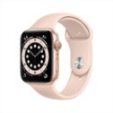 Pre-Owned Used Apple Watch Series 6 (GPS) 40mm Gold Aluminum Case with Pink Sand Sport Band - MG123LL/A - Grade...