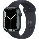 Pre-Owned Apple Watch Series 7, GPS Only, 45MM, Midnight Aluminum Case with Midnight Sport Band - MKN53LL/A ( Refurbished: Good)
