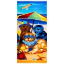 Premium Printed Cotton Travel Beach Towel - Beach Pets - 28