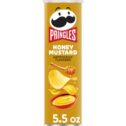 Pringles Potato Crisps Chips, Lunch Snacks, Honey Mustard, 5.5 Oz, Can