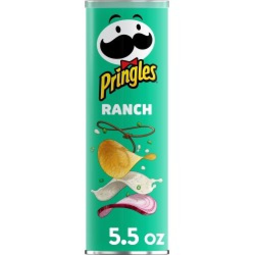 Pringles Potato Crisps Chips, Ranch - 5.5 oz