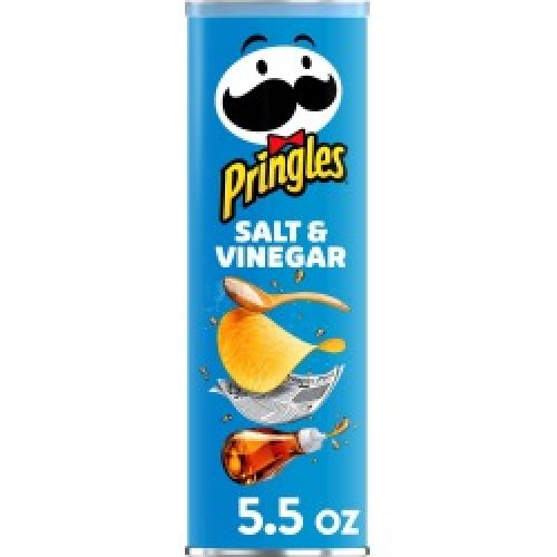 Pringles Potato Crisps Chips, Salt & Vinegar - 5.5 oz