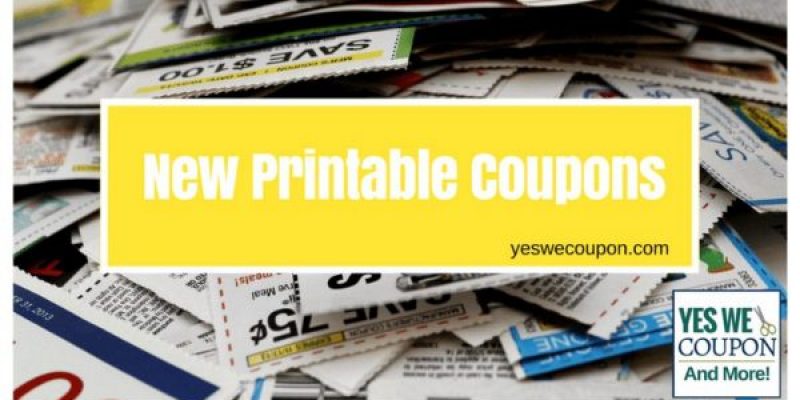 New Printable Coupons From Coupons.com
