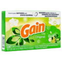 Product Of Gain, Dryer Sheets Original, Count 1 (15Sht) - Fabric Softener / Grab Varieties & Flavors