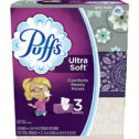 Puffs Ultra Soft Facial Tissues-124 ct, 3pk (Packaging may vary)
