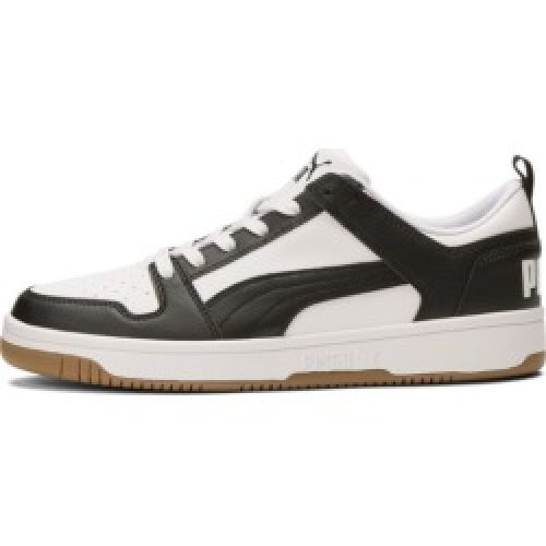 PUMA Rebound LayUp Lo Sneakers in White/Black, Size 11