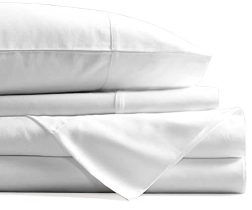 Pure Egyptian King Size Cotton Bed Sheets Set (King, 1000 Thread Count) White Bedding and Pillow Cases (4 Pc) –...