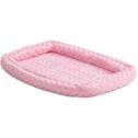 QuietTime Double Bolster Dog Bed & Crate Mat, Pink, 36