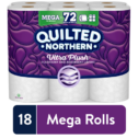 Quilted Northern Ultra Plush Toilet Paper, 18 Mega Rolls (= 72 Regular Rolls)