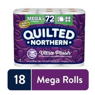 Quilted Northern Ultra Plush Toilet Paper, 18 Mega Rolls (= 72 Regular...