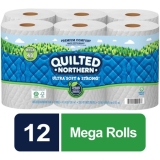 Quilted Northern Ultra Soft & Strong Toilet Paper, 12 Mega Rolls – WALMART