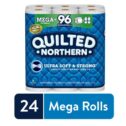 Quilted Northern Ultra Soft & Strong Toilet Paper, 24 Mega Rolls (= 96 Regular Rolls)