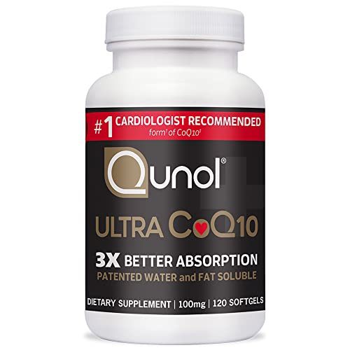 Qunol Ultra CoQ10 100mg, 3x Better Absorption, Patented Water and Fat Soluble Natural Supplement Form of Coenzyme Q10, Antioxidant for...