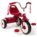 Radio Flyer Ready to Ride Folding Trike Fully Assembled, Red, Boys and Girls Toddler Tricycle