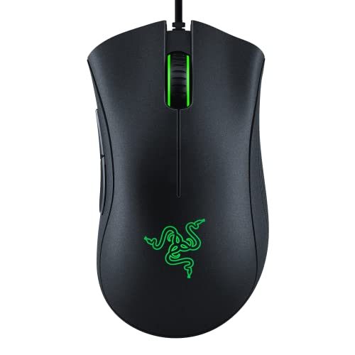 Razer DeathAdder Essential Gaming Mouse: 6400 DPI Optical Sensor - 5 Programmable Buttons - Mechanical Switches - Rubber Side Grips...