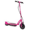 Razor E100 Electric Scooter - Pink, for Kids Ages 8+ and up to 120 lbs, 8