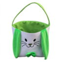 【Ready Stock】 Easter Bunny Basket Bag for Kids Boys Girls Personalized Candy Egg Baskets with Long Ear Gifts Storage Buckets