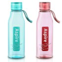 ReaNea Water Bottle 22 fl oz Pack of 2, Sport Water Bottles, BPA Free, Reusable Clear Water Bottles