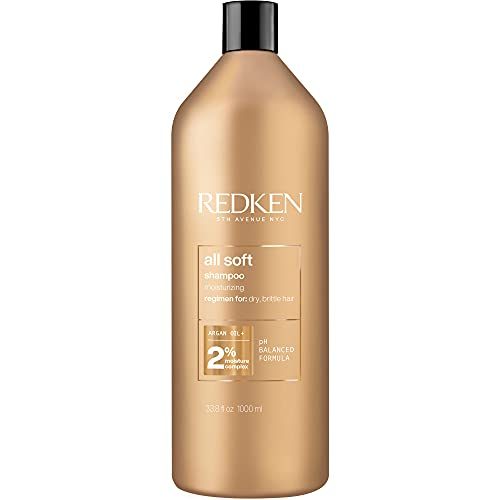 Redken All Soft Shampoo | For Dry / Brittle Hair | Provides Intense Softness and Shine | With Argan Oil...
