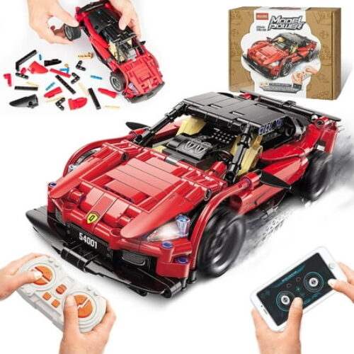 Remote Control Racing Car Building Blocks, Compatible with Lego STEM Toy Building Toys 425 PCS, Christmas & Birthday Gifts for...