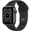 Restored Apple Watch Series 6 (GPS+Cellular, 44mm) - Space Gray - Aluminum Case - Black Sport Band (Refurbished)