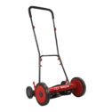 Restored Premium Sun Joe MJ504M 16-inch Manual Reel Mower Without Grass Catcher | Red (Refurbished)