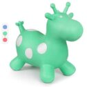 ROBUD Bouncy Horse Hopper, Inflatable Rubber Jumping Giraffe, Ride-on Toys for Kids Toddlers, Boys & Girls - with Hand Pump...