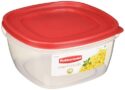 Rubbermaid Easy-Find Lid Food Storage Container, 14-Cups, Pack of 2, 2-Pack, Red