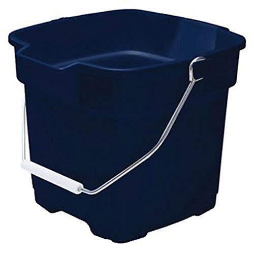 Rubbermaid Roughneck Square Bucket, 15-Quart, Blue, Sturdy Pail Bucket Organizer Household Cleaning Supplies Projects Mopping Storage Comfortable Durable Grip Pour...