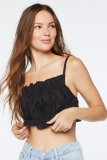 Ruffled Poplin Cropped Cami On Sale At Forever 21