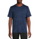 Russell Men's and Big Men's Active Jacquard T-Shirt with Short Sleeves, Sizes up to 5XL