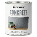 Rust-Oleum 379906 Specialty Concrete Wall Charcoal Gray quart