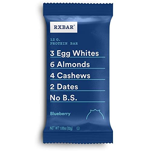 RXBAR, Blueberry, Protein Bar, 1.83 Ounce (Pack of 12) Breakfast Bar, High Protein Snack