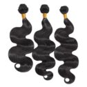 S-noilite Body Wave Synthetic Hair Extensions 3 Hair Bundles Deals Black Synthetic Hair Weft For Women