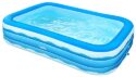 Sable Inflatable Pool, 118 x 72 x 22in Rectangular Swimming Pool for Toddlers, Kids, Family, Above Ground, Backyard, Outdoor, Blue...