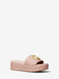 Sadler Logo Jacquard Wedge Sandal on Sale At Michael Kors