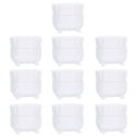 Samples Jars 10 Pcs Four Foot Bottle Cream Box Lip Balm Containers Empty Eye White Travel