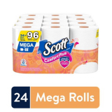 Scott ComfortPlus Toilet Paper, 24 Mega Toilet Paper Rolls, Bath Tissue HOT DEAL AT WALMART!