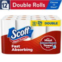 Scott Choose-a-Sheet Paper Towels, 12 Double Rolls