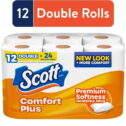 Scott ComfortPlus Toilet Paper, 12 Double Rolls